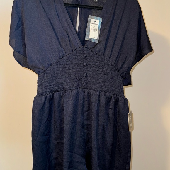 New* Express Navy Romper - Picture 2 of 6